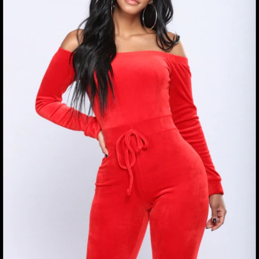 Red velvet bodysuit
